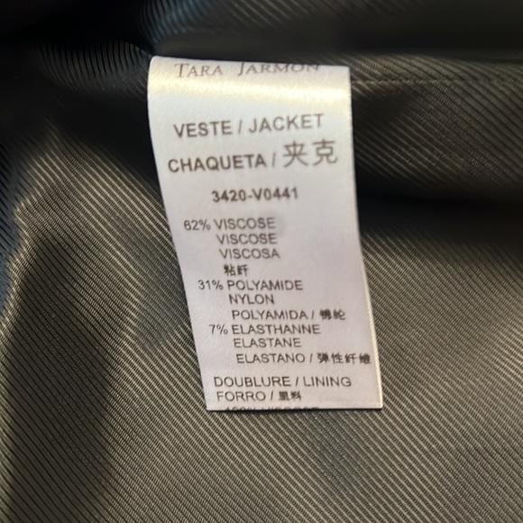 black blazer TARA JARMON PARIS - Picture 5 of 10